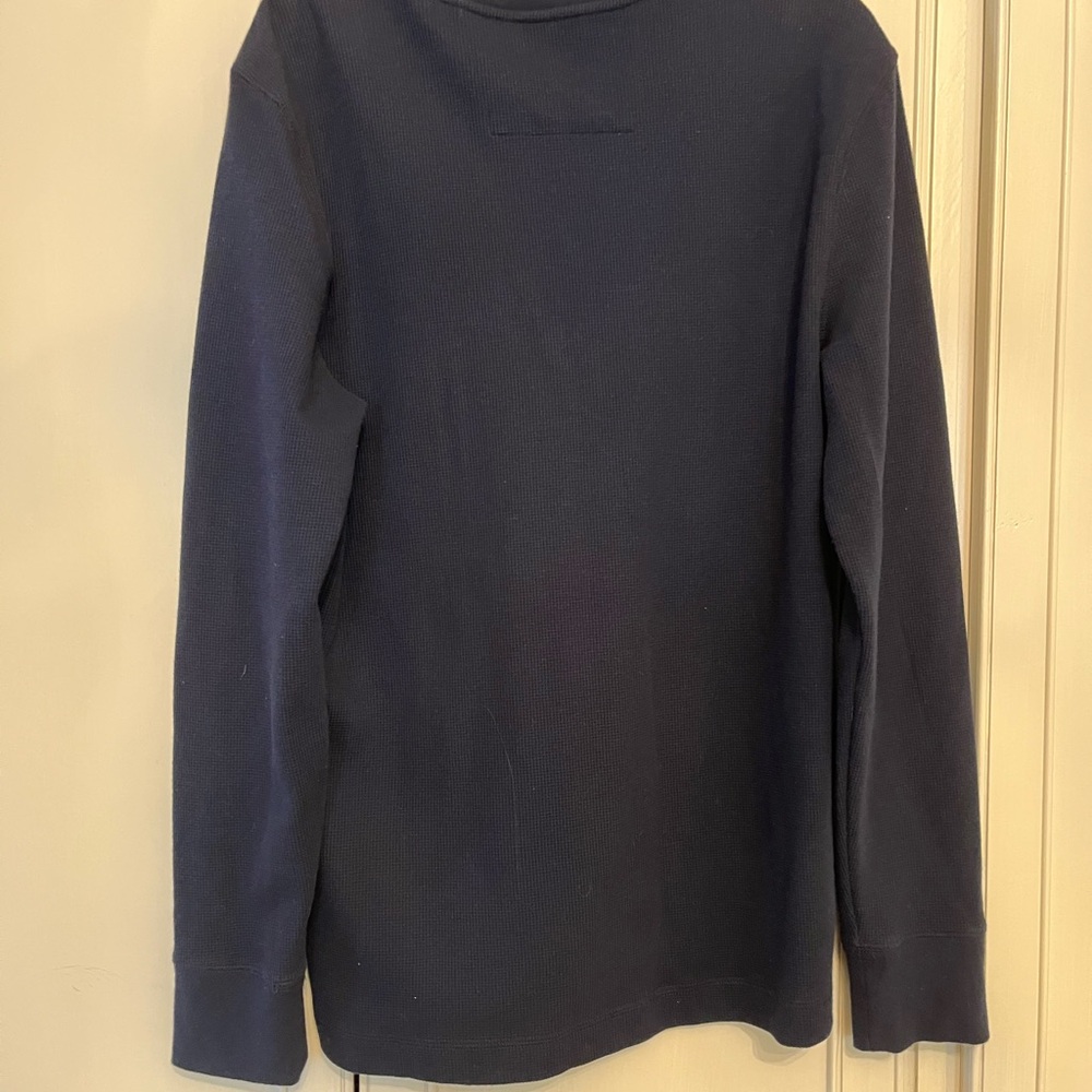 Banana Republic Dark Blue Henley Shirt - Picture 3 of 5